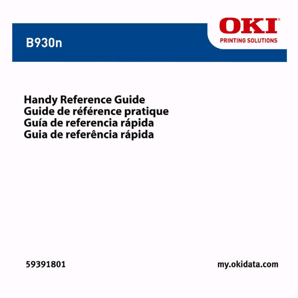 Oki B930n User Manual | 155 pages