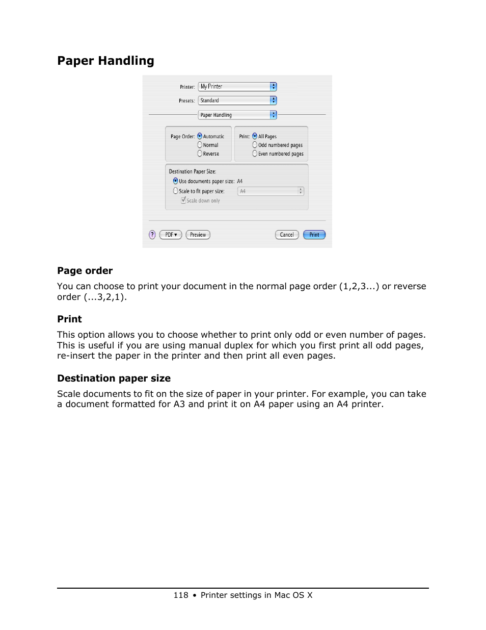 Paper handling | Oki MB 460 User Manual | Page 118 / 179