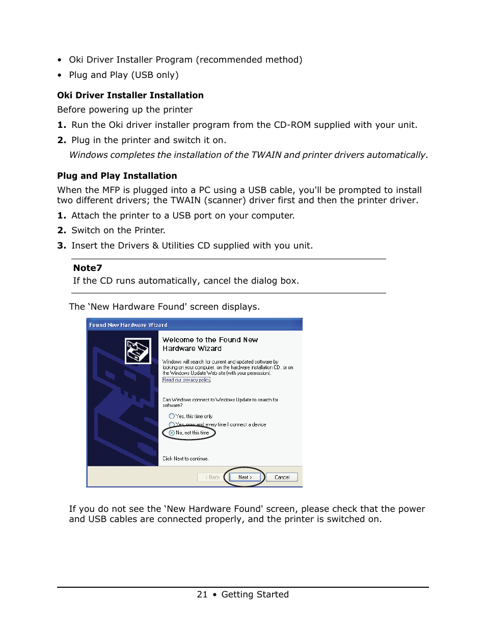 Oki MB 460 User Manual | Page 21 / 179