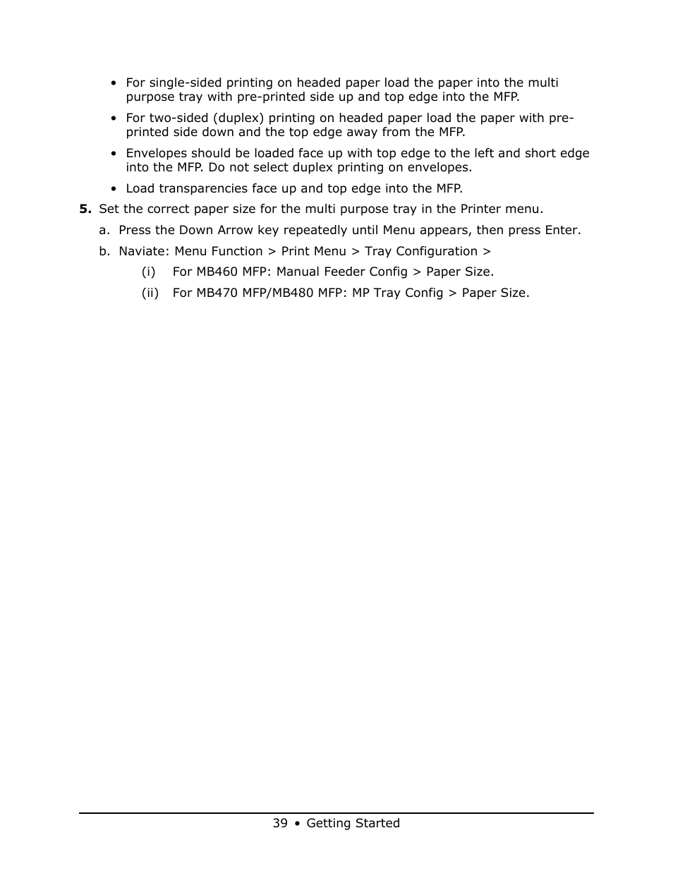 Oki MB 460 User Manual | Page 39 / 179