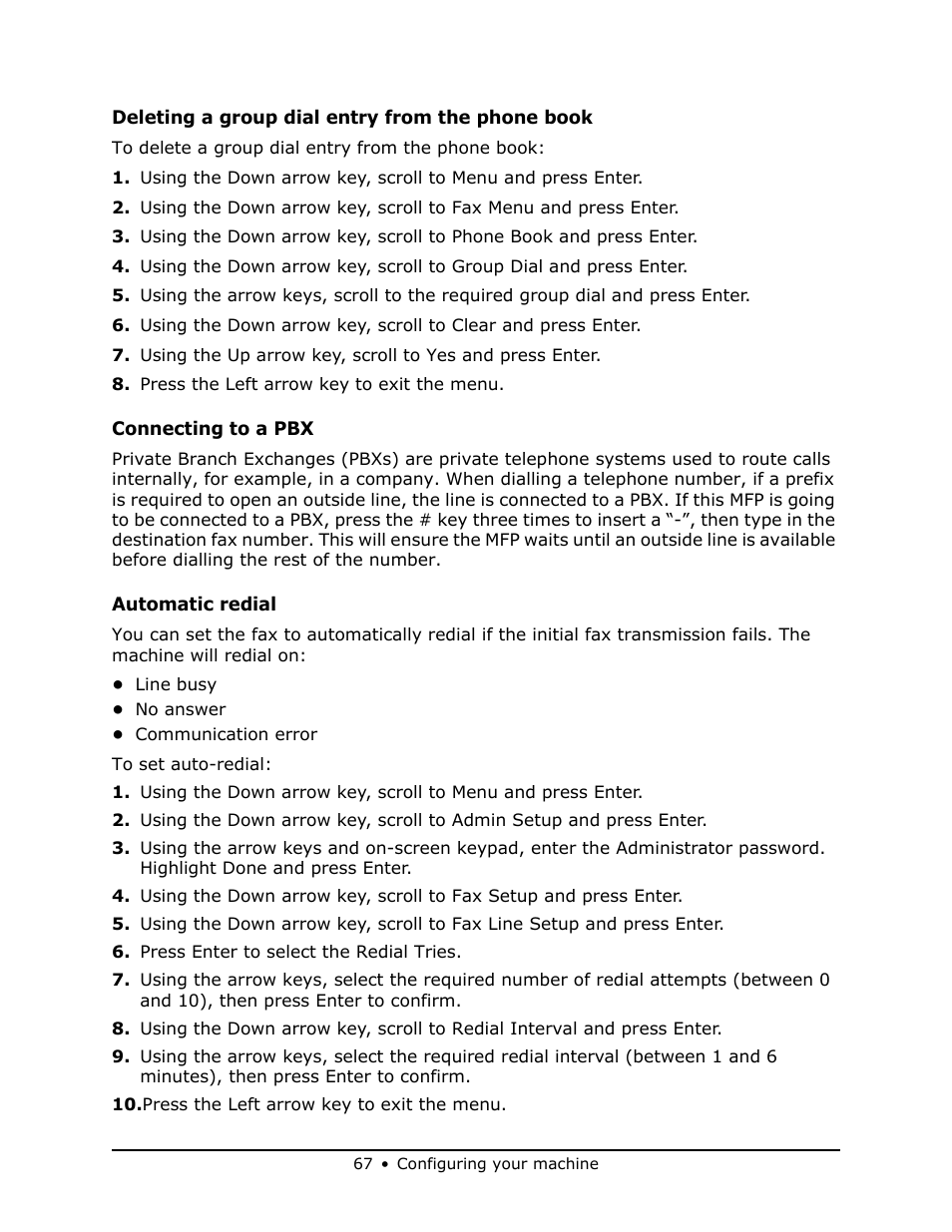 Oki MB 460 User Manual | Page 67 / 179