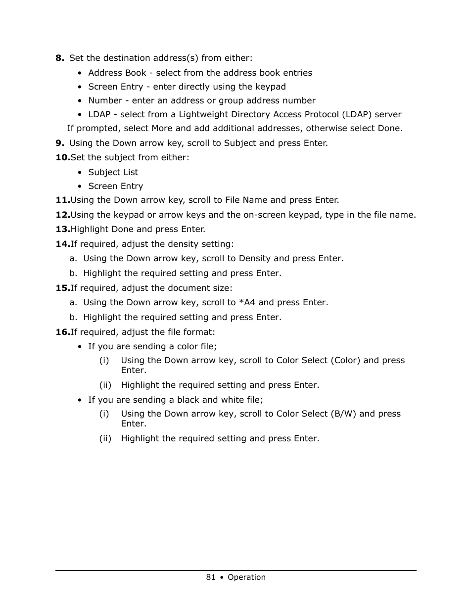 Oki MB 460 User Manual | Page 81 / 179