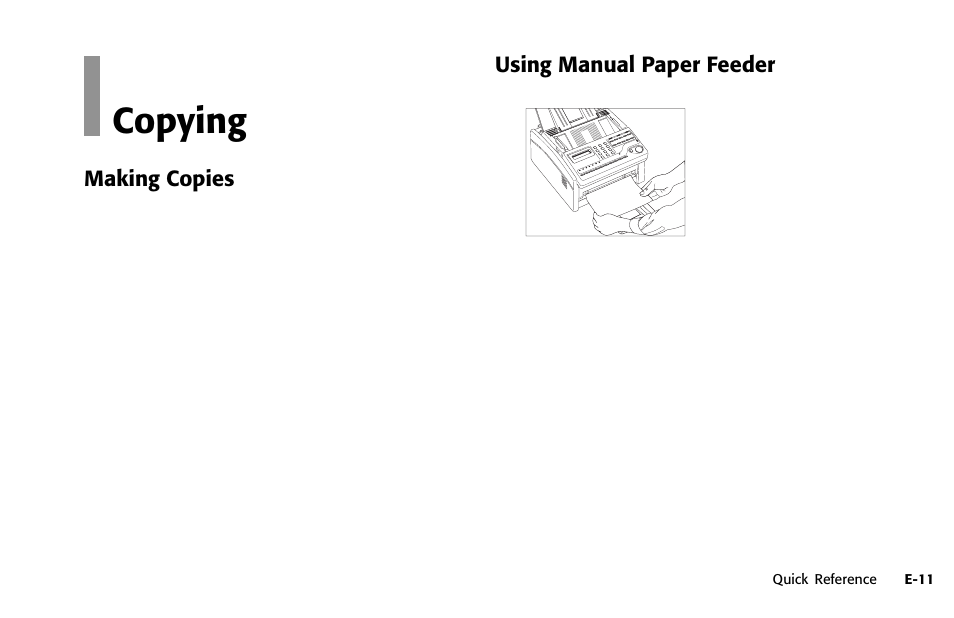 Overview, Copying | Oki OFFICE 84 User Manual | Page 11 / 14