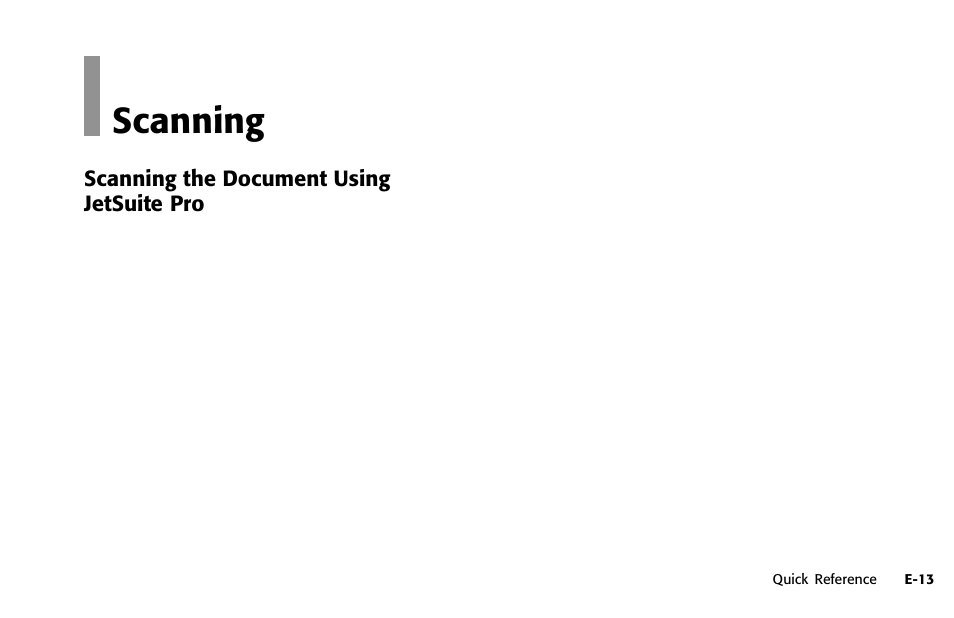 Overview, Scanning | Oki OFFICE 84 User Manual | Page 13 / 14