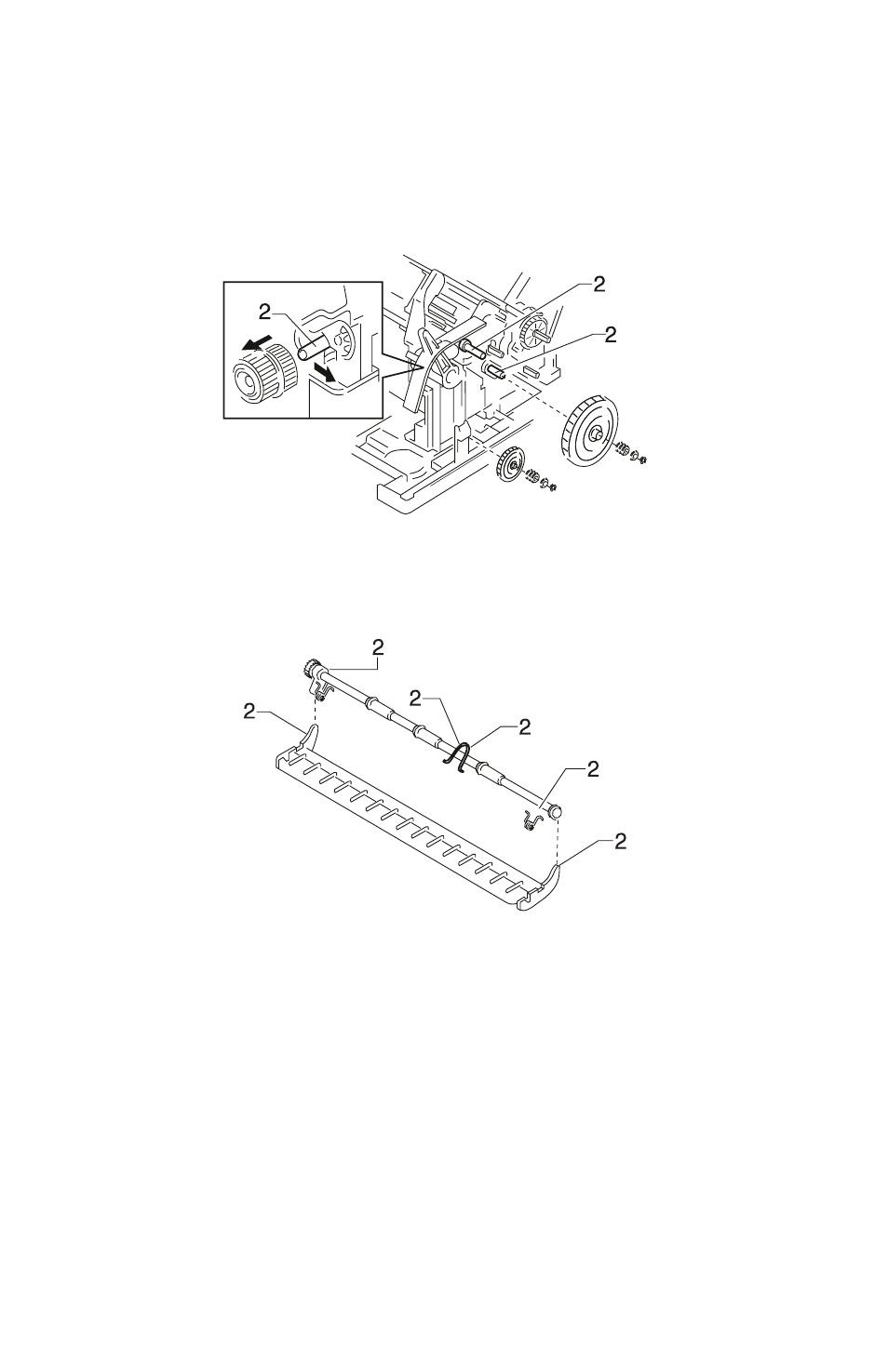 Lubrication points (grease) | Oki B 2400 User Manual | Page 138 / 168