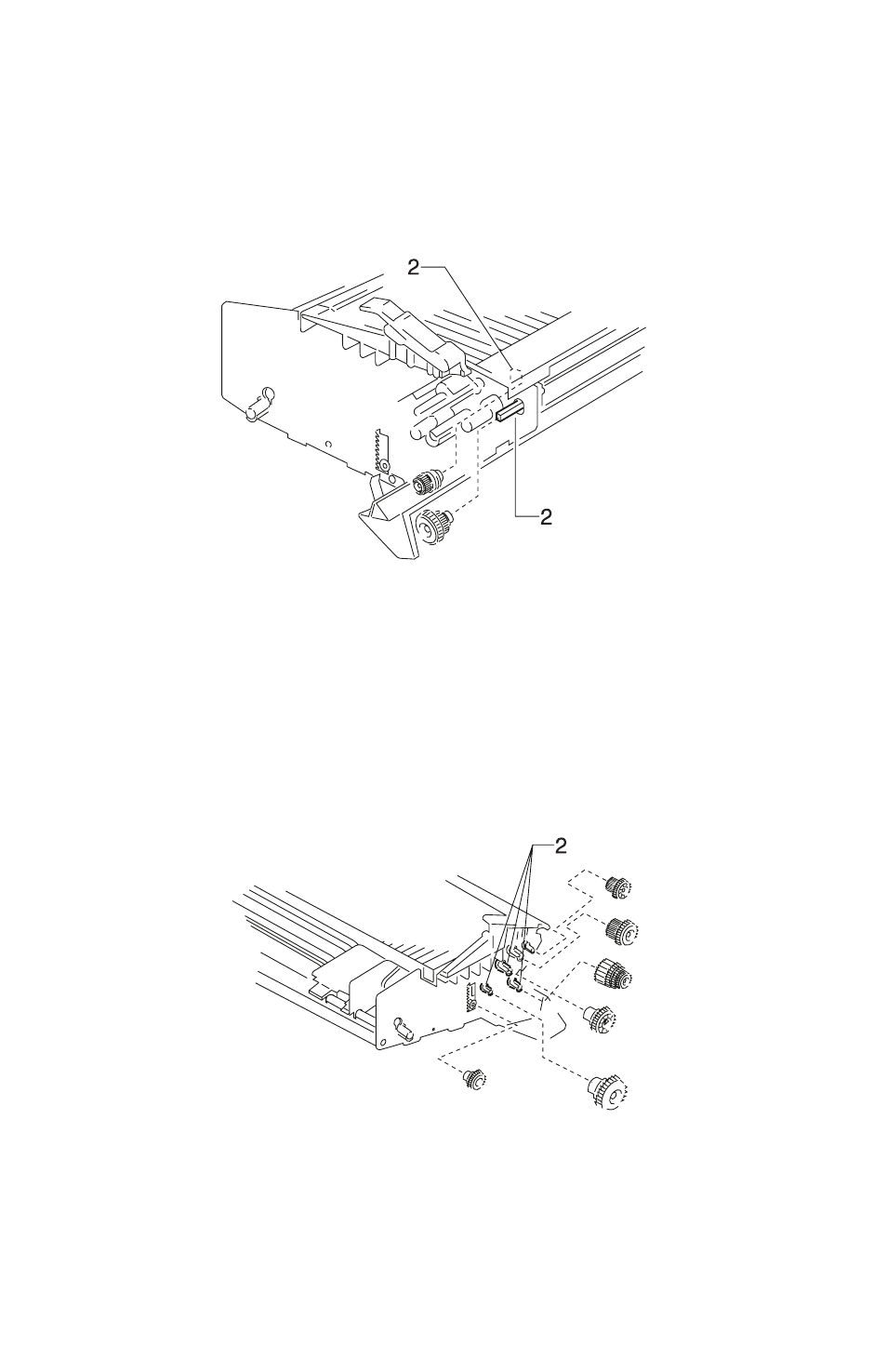 Lubrication points (grease) continued | Oki B 2400 User Manual | Page 140 / 168