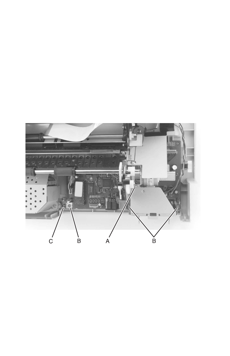 Logic board removal, Logic board removal” on | Oki B 2400 User Manual | Page 74 / 168