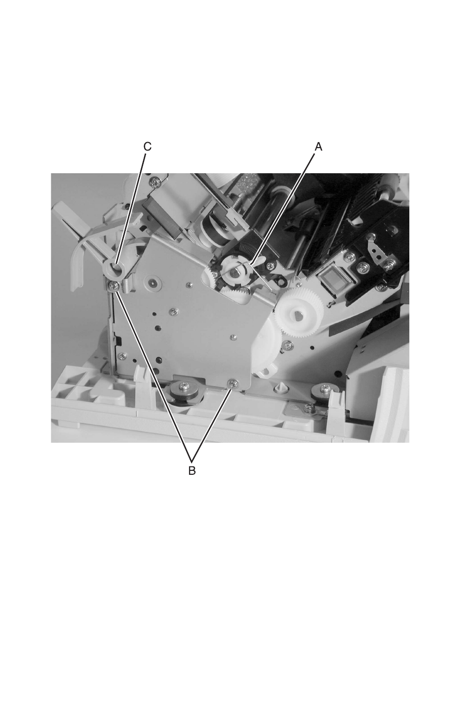 Right side gears, sub frame removal | Oki B 2400 User Manual | Page 94 / 168
