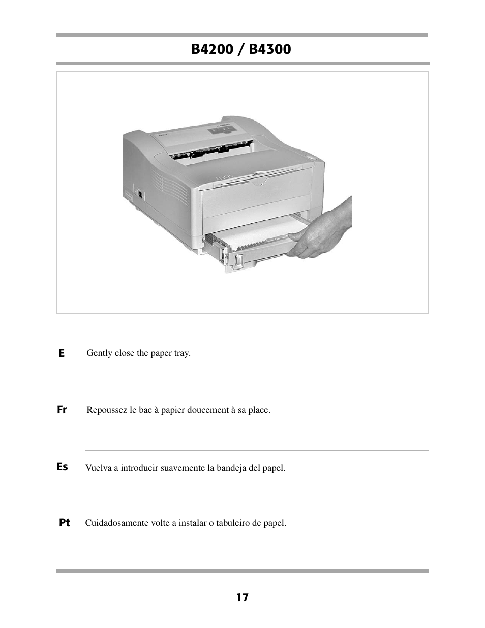 Oki B 4200 User Manual | Page 17 / 20