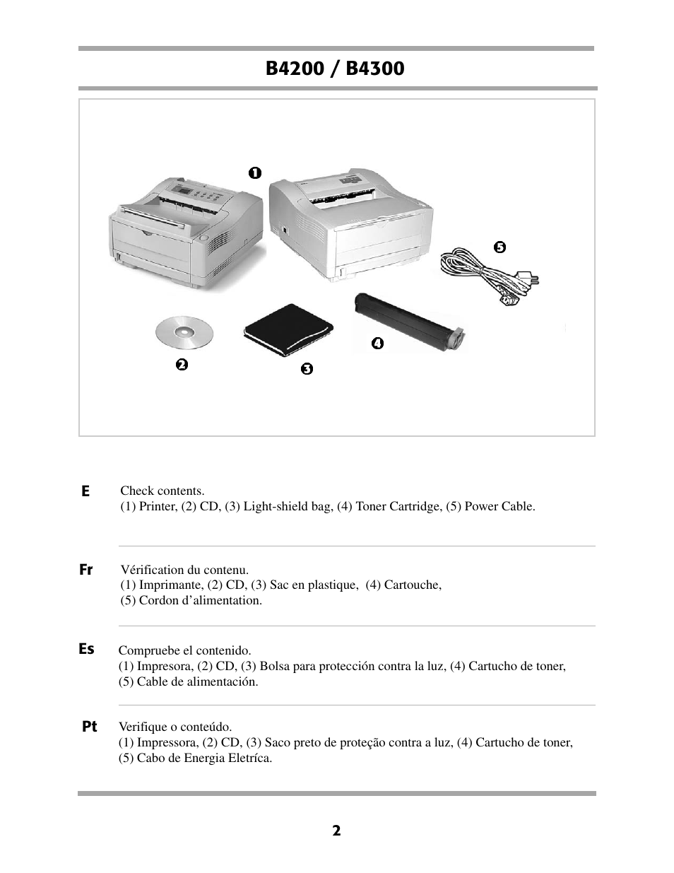 Oki B 4200 User Manual | Page 2 / 20