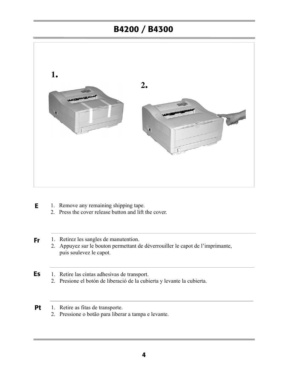 Oki B 4200 User Manual | Page 4 / 20