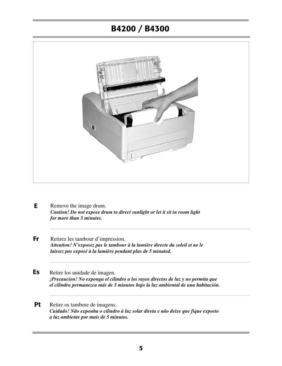 Oki B 4200 User Manual | Page 5 / 20