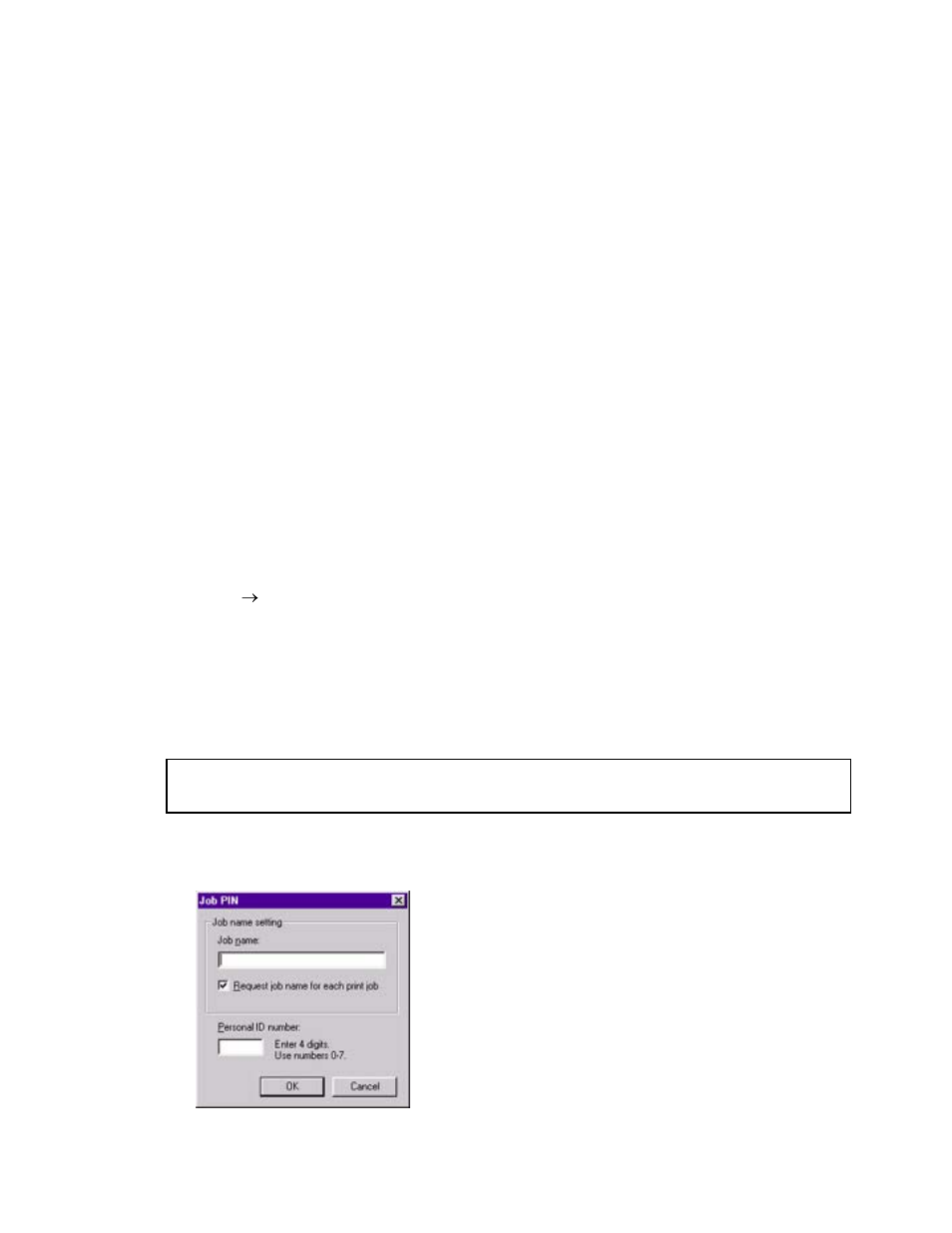 Secure (confidential) documents: windows 98 & 95, Confidential documents: windows 98 & 95 pcl driver, Secure (confidential) documents | Windows 98 & 95 | Oki C 9400 User Manual | Page 242 / 453