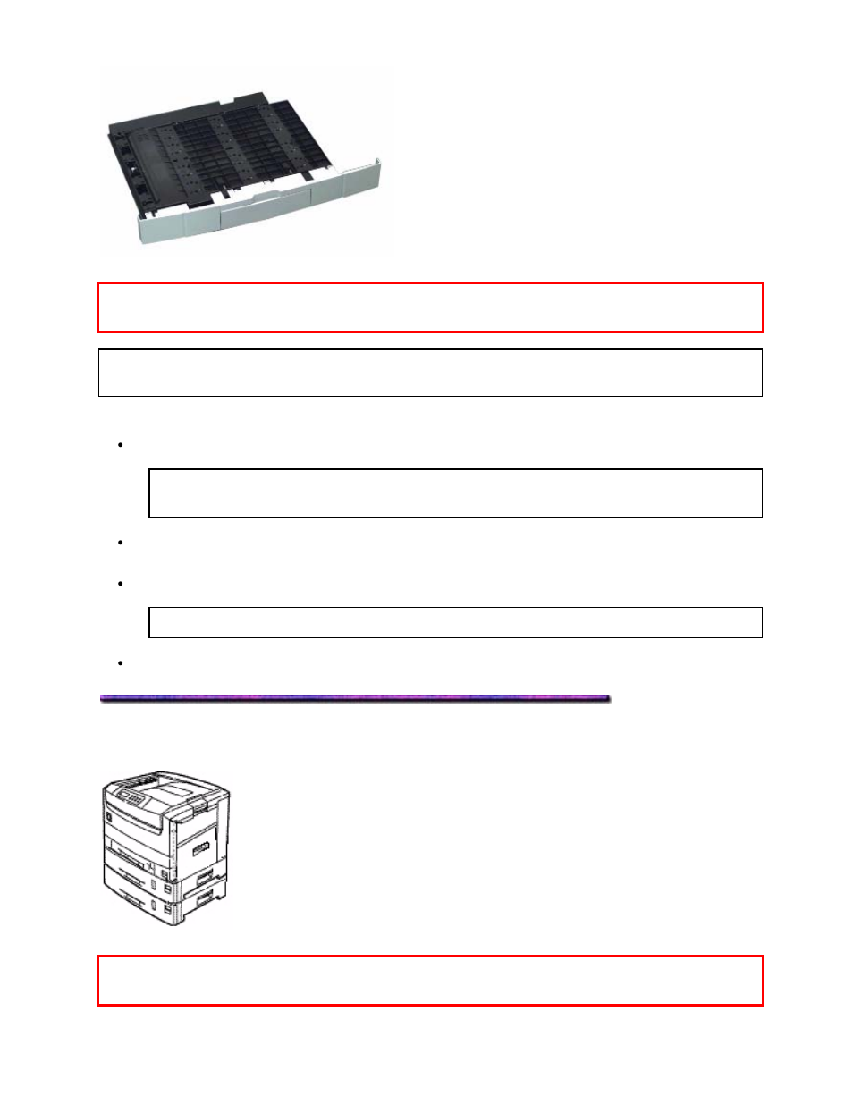 Print media specifications: auxiliary trays | Oki C 9400 User Manual | Page 29 / 453