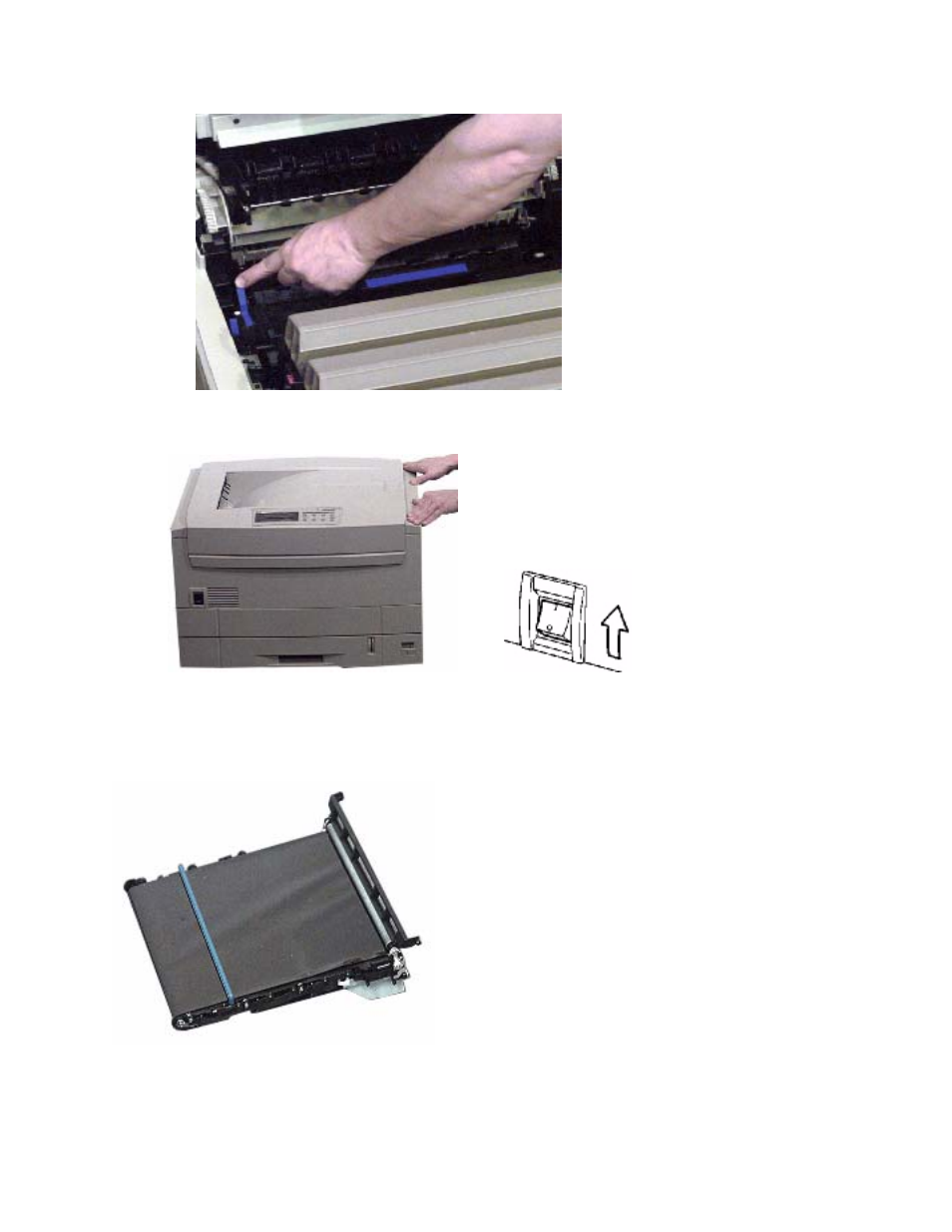 Replacing the transfer belt | Oki C 9400 User Manual | Page 321 / 453