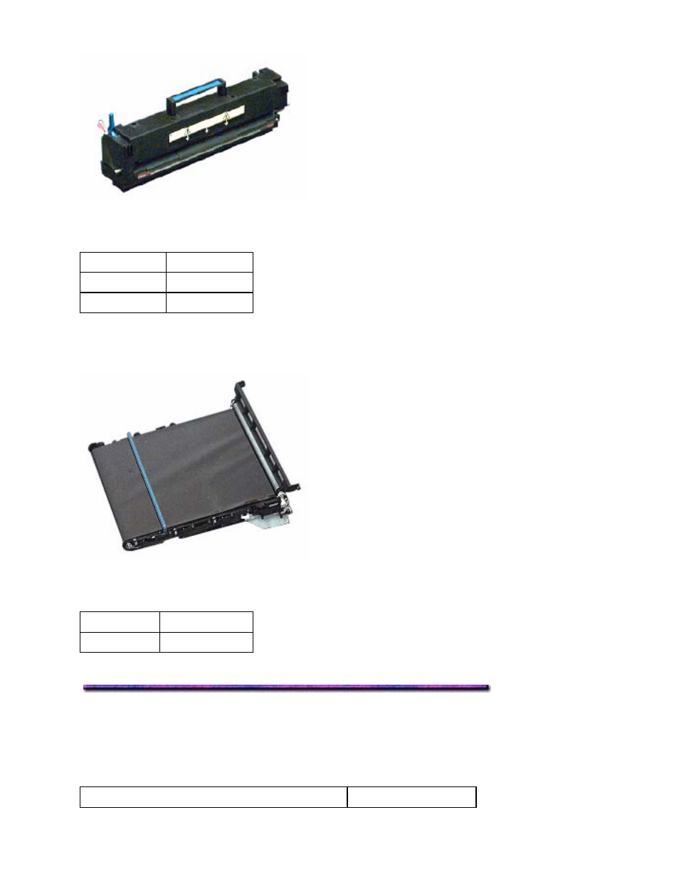 Consumable & replacement part order numbers, Toner cartridges, Image drums | Fusers, Image drums fusers, Transfer belt, Accessory order numbers | Oki C 9400 User Manual | Page 380 / 453