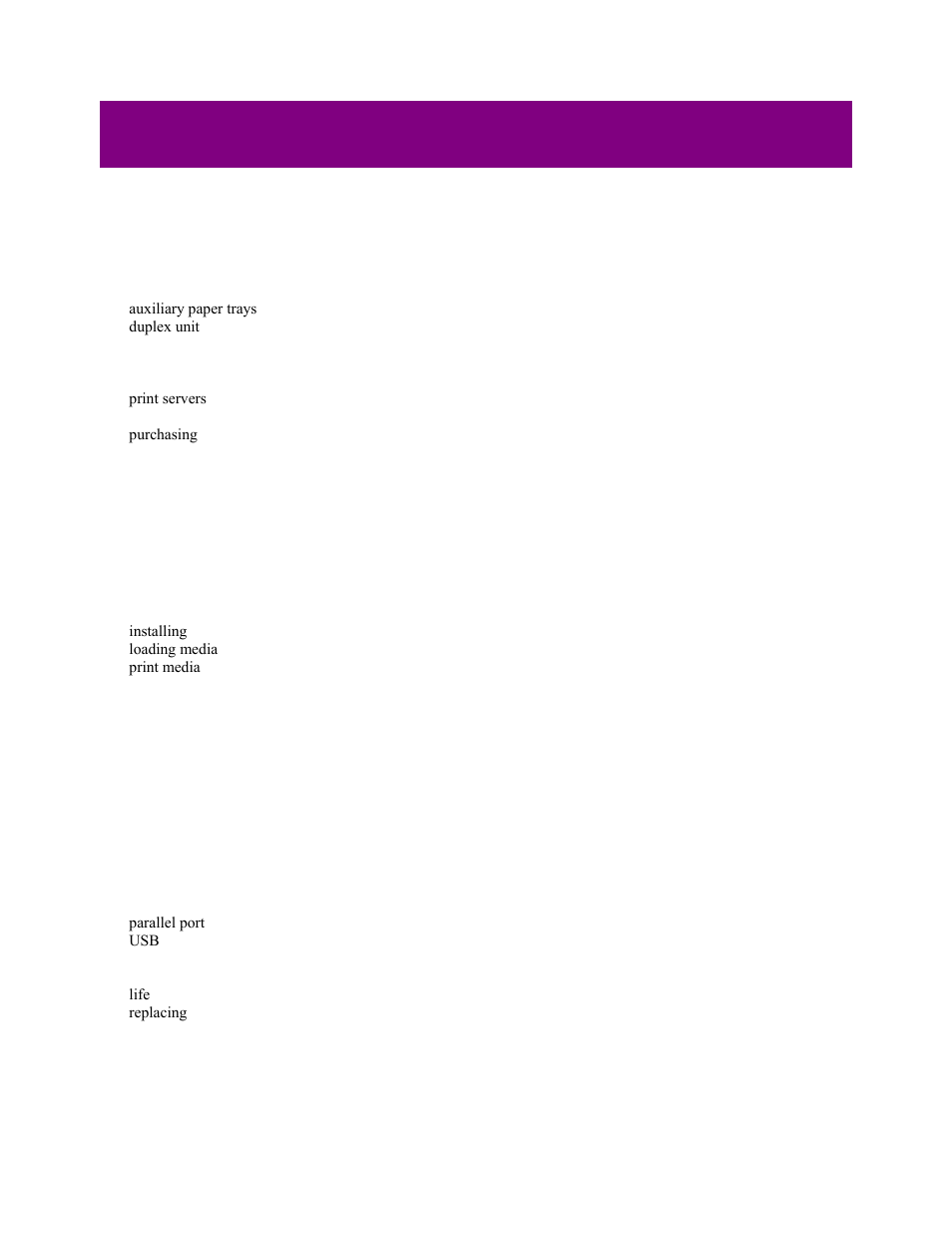 Portrait versus landscape, Portrait, Landscape | Portrait landscape, Index | Oki C 9400 User Manual | Page 442 / 453