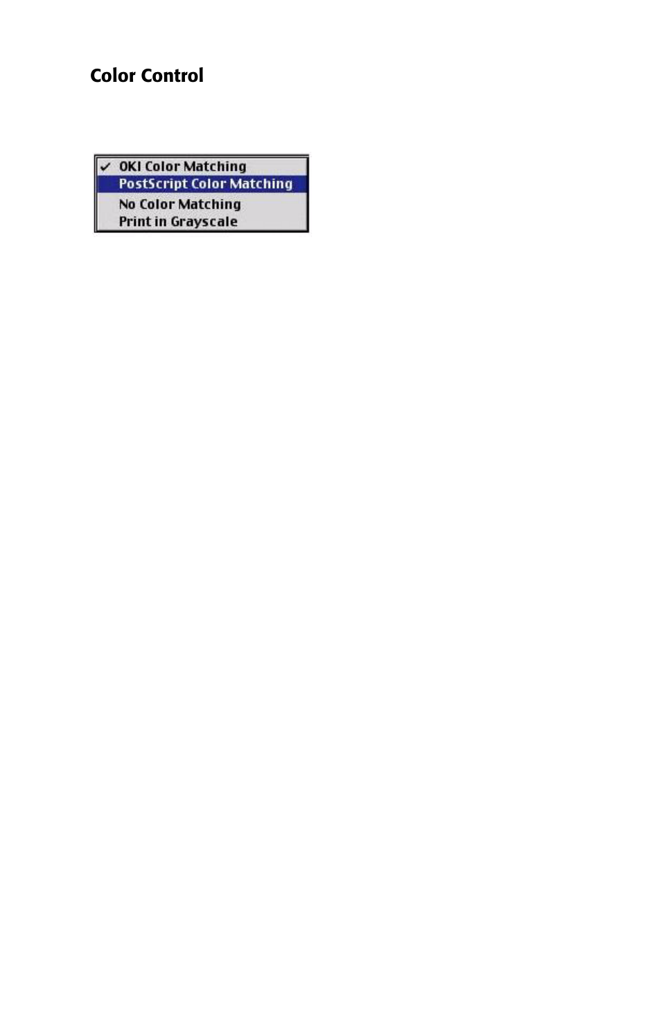Color control | Oki 2426 User Manual | Page 14 / 94