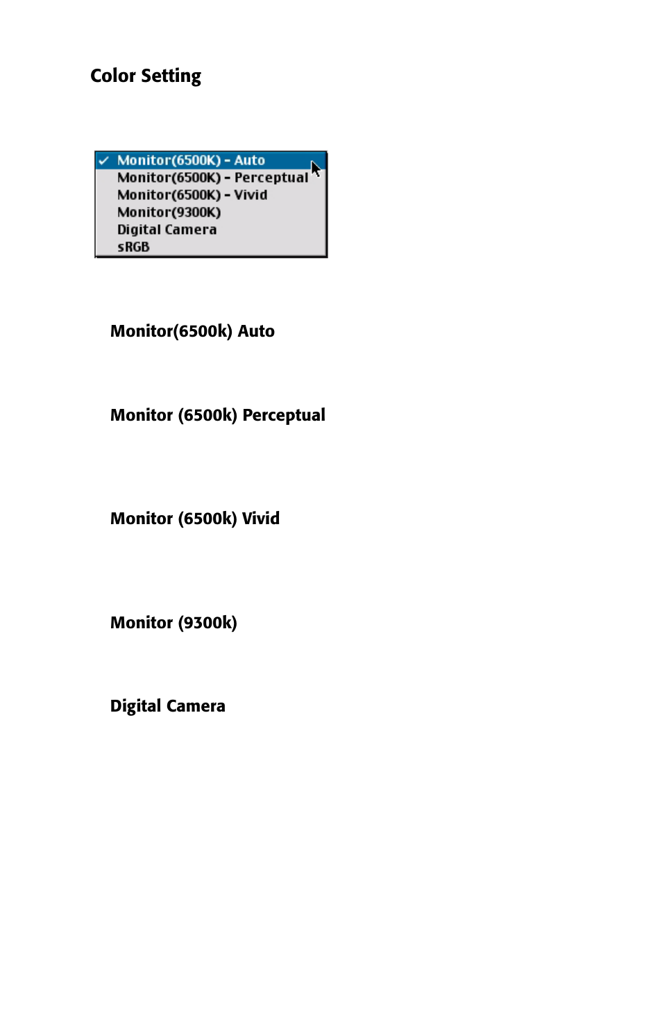 Color setting | Oki 2426 User Manual | Page 15 / 94
