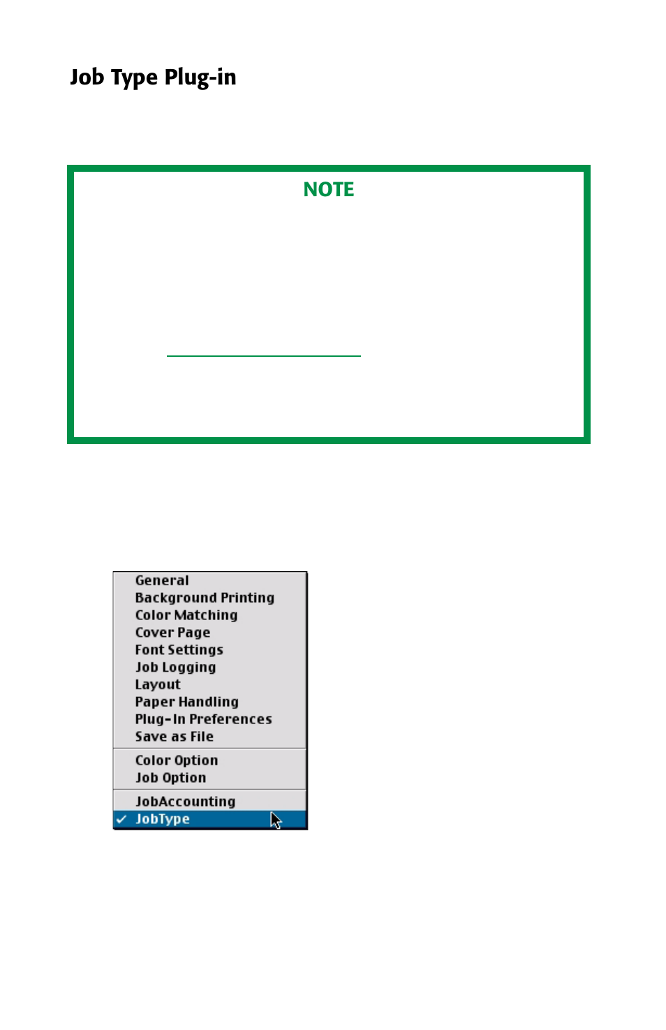 Job type plug-in | Oki 2426 User Manual | Page 23 / 94