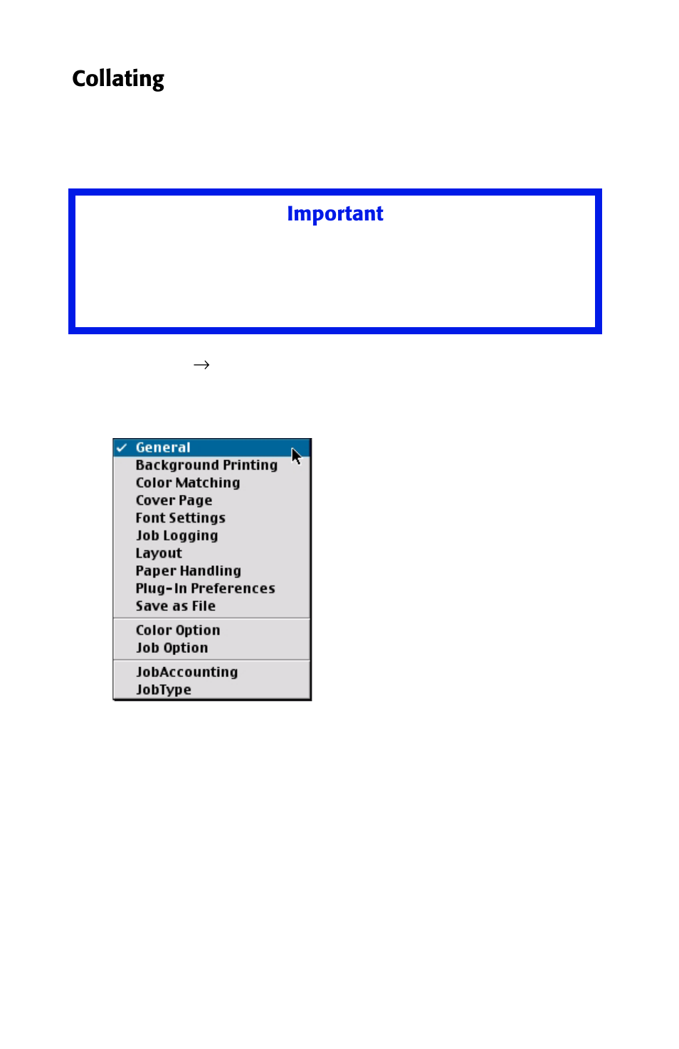 Collating, Important | Oki 2426 User Manual | Page 35 / 94