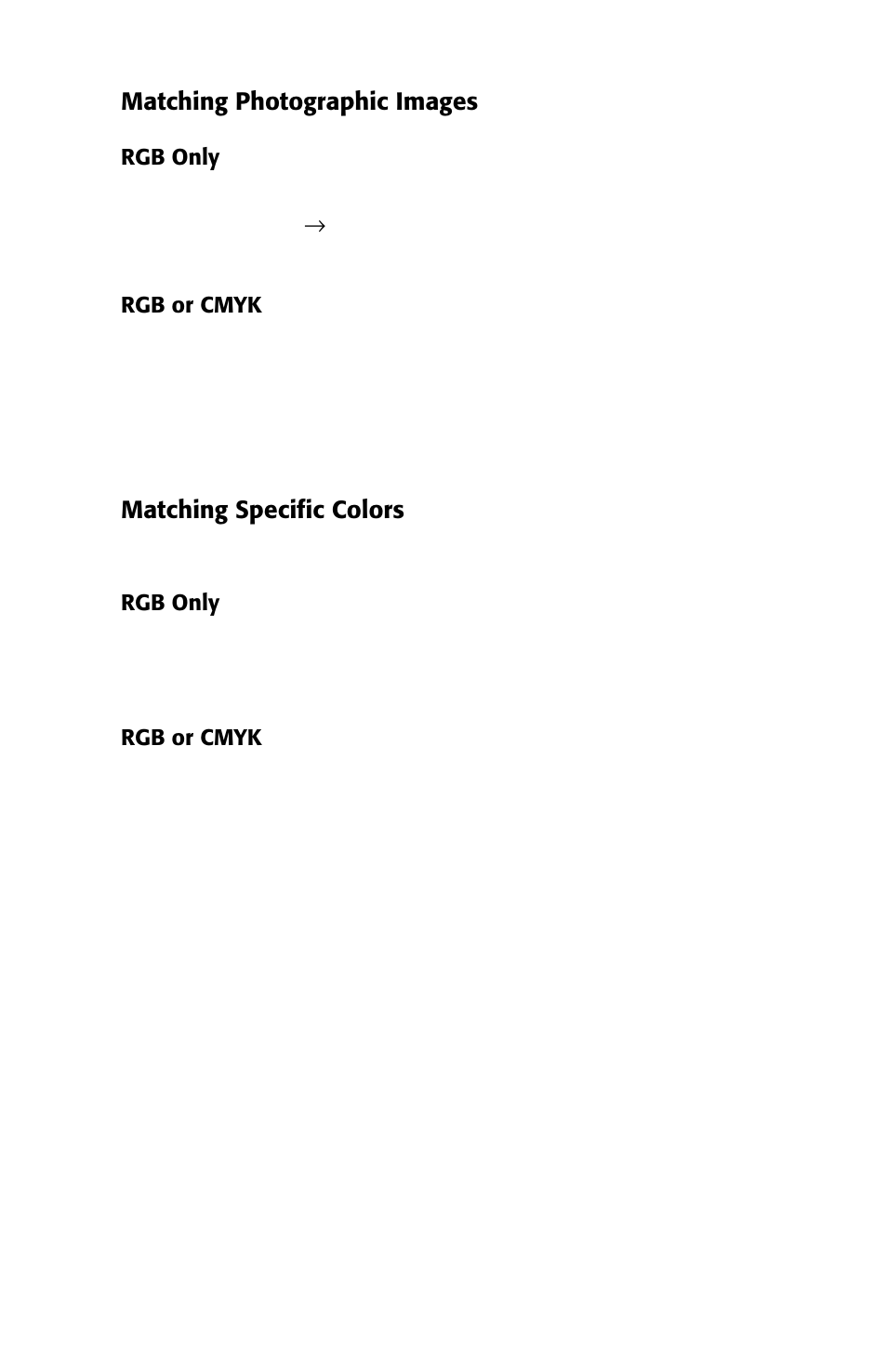 Matching photographic images, Matching specific colors | Oki 2426 User Manual | Page 57 / 94