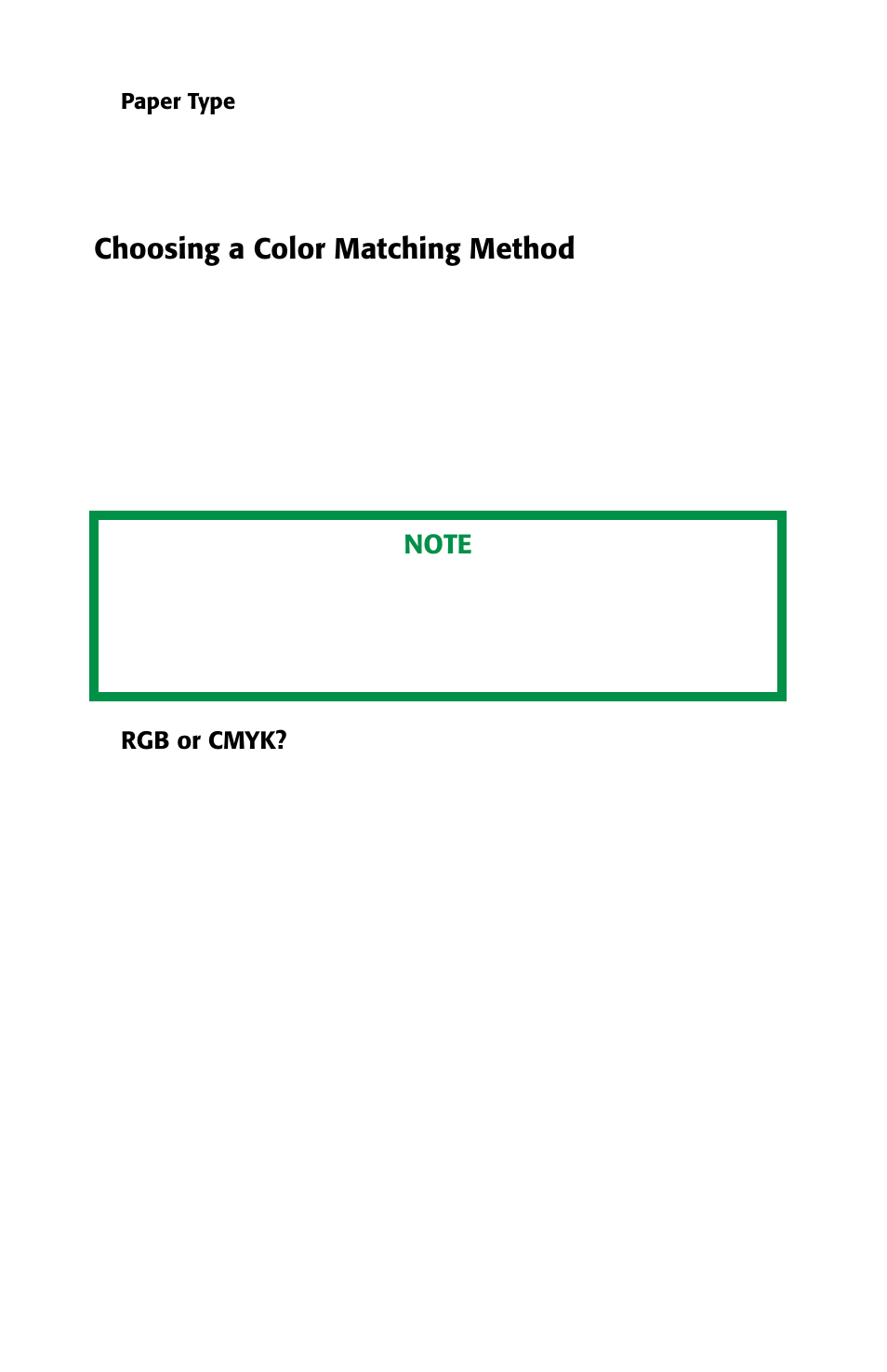 Choosing a color matching method, Rgb or cmyk | Oki 2426 User Manual | Page 77 / 94