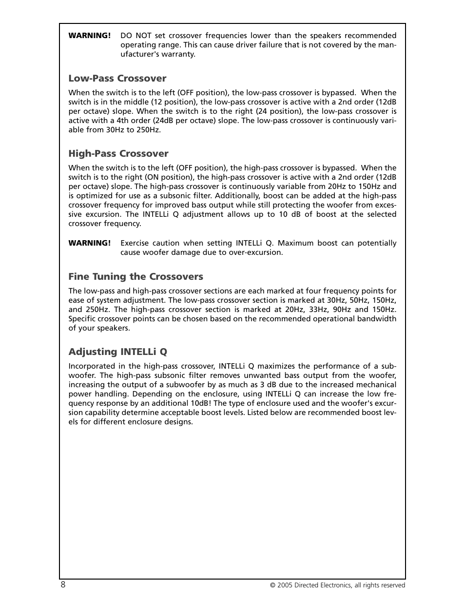 Orion Car Audio HCCA-D1200 User Manual | Page 9 / 25