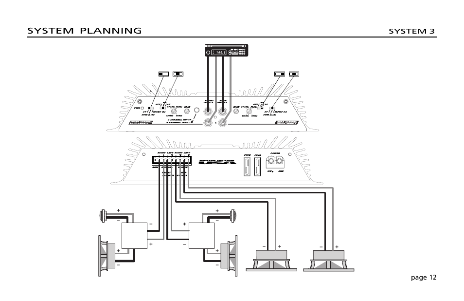 System planning | Orion Car Audio 200 User Manual | Page 14 / 44