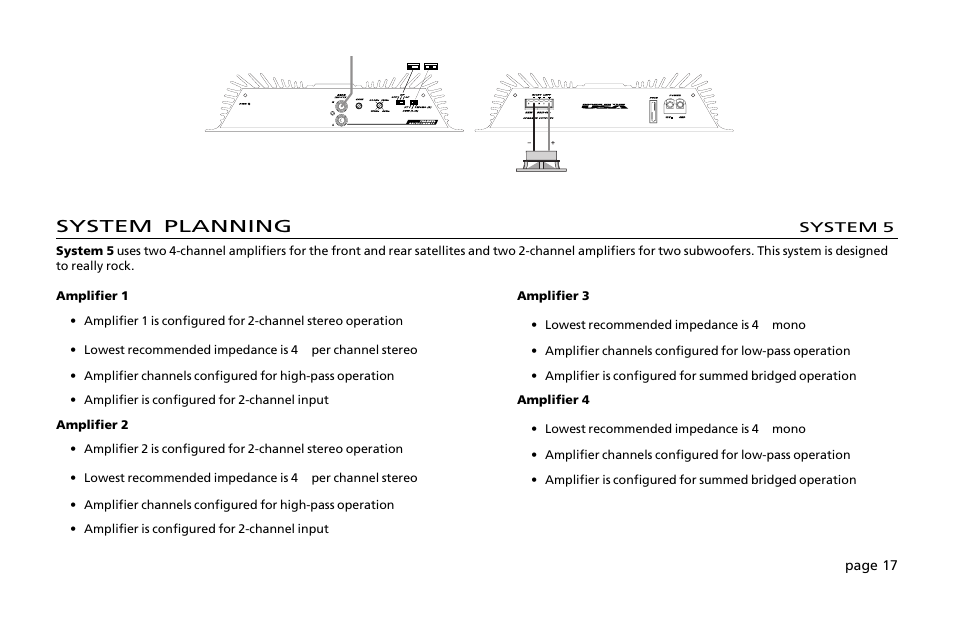 System planning | Orion Car Audio 200 User Manual | Page 19 / 44