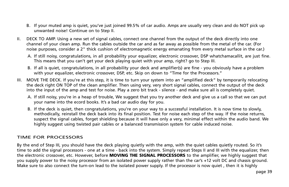 Orion Car Audio 200 User Manual | Page 41 / 44