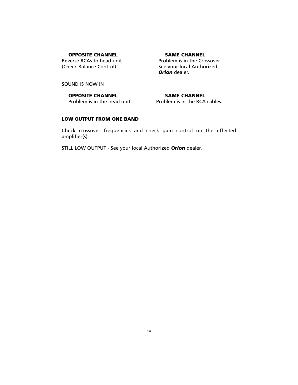 Orion Car Audio ORION MaxxBass User Manual | Page 15 / 17