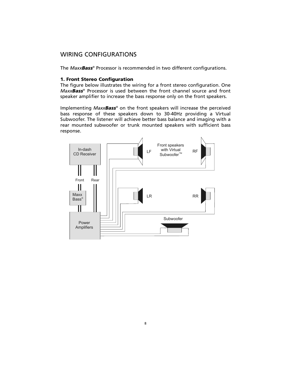 Wiring configurations | Orion Car Audio ORION MaxxBass User Manual | Page 9 / 17