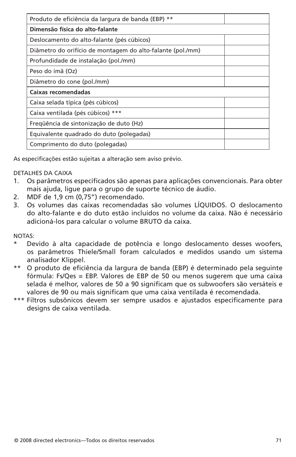 Orion Car Audio XTRPRO102 User Manual | Page 71 / 75