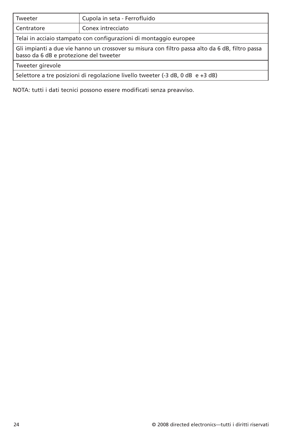 Orion Car Audio XTR52 User Manual | Page 24 / 29