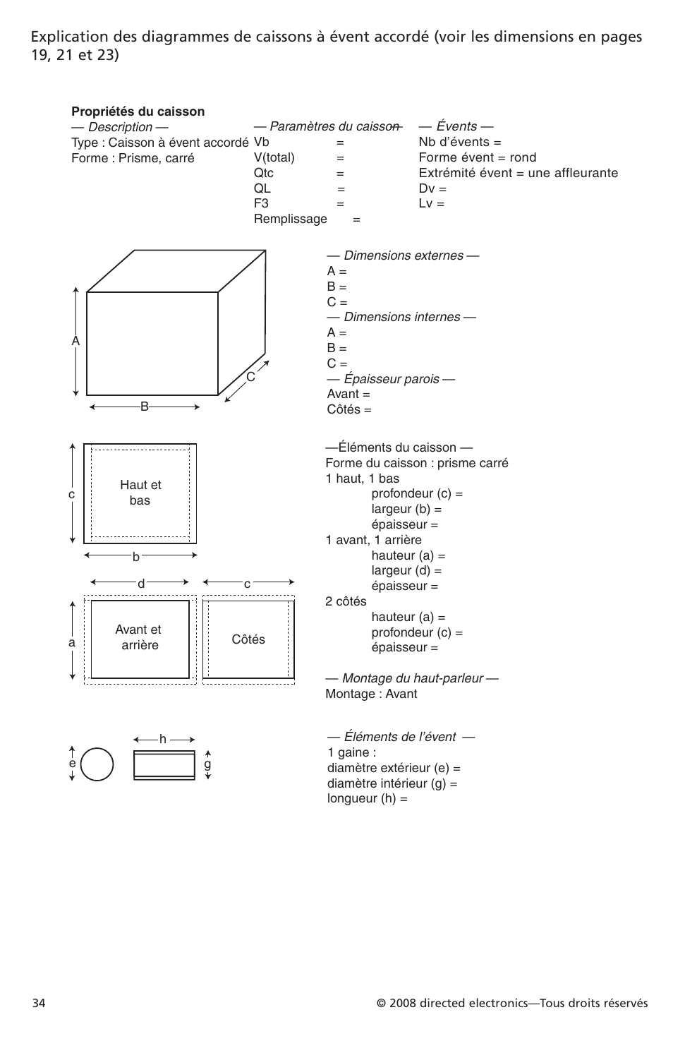 Orion Car Audio XTR Subwoofers XTR104 User Manual | Page 34 / 75