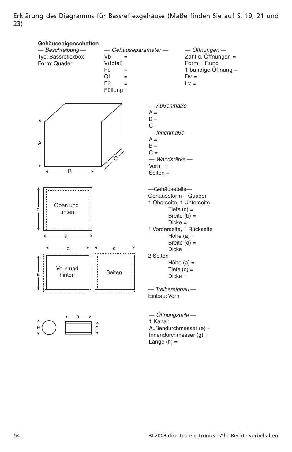 Orion Car Audio XTR Subwoofers XTR104 User Manual | Page 54 / 75