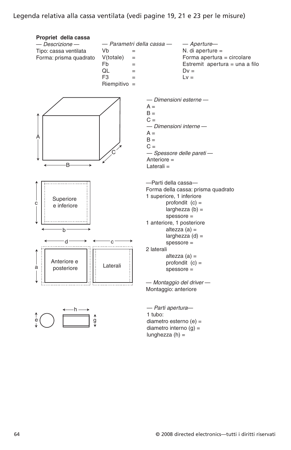 Orion Car Audio XTR Subwoofers XTR104 User Manual | Page 64 / 75