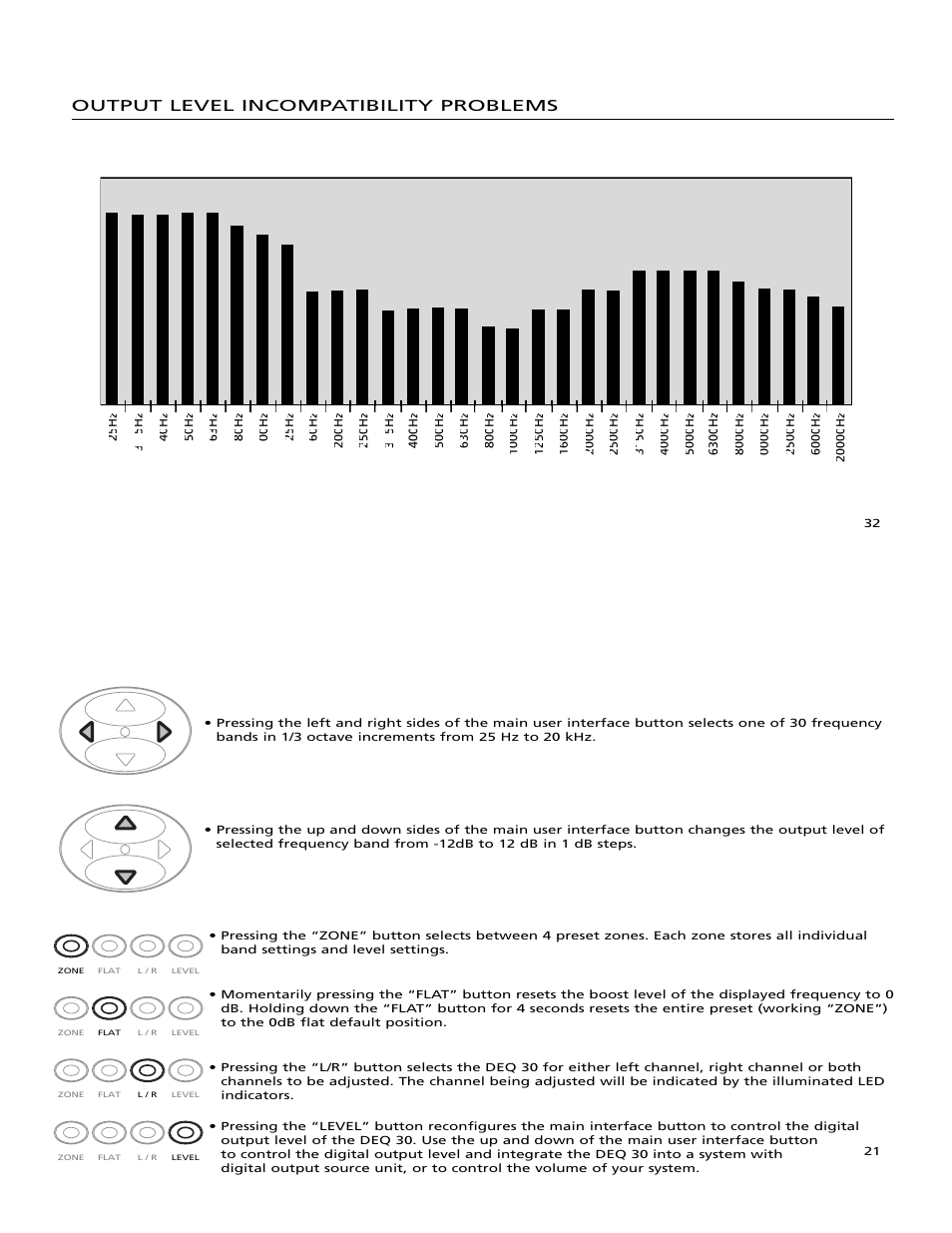 Output level incompatibility problems | Orion Car Audio DEQ 30 User Manual | Page 22 / 27