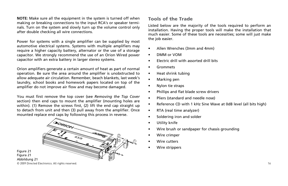4ools | Orion Car Audio HCCA COMPETITION HCCA10002 User Manual | Page 17 / 126