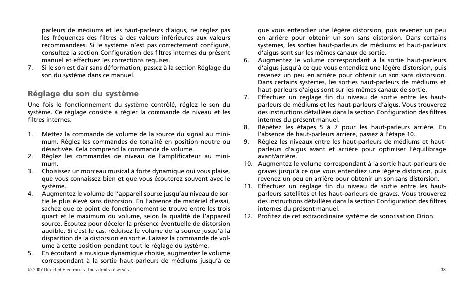 2ïglage | Orion Car Audio HCCA COMPETITION HCCA10002 User Manual | Page 39 / 126