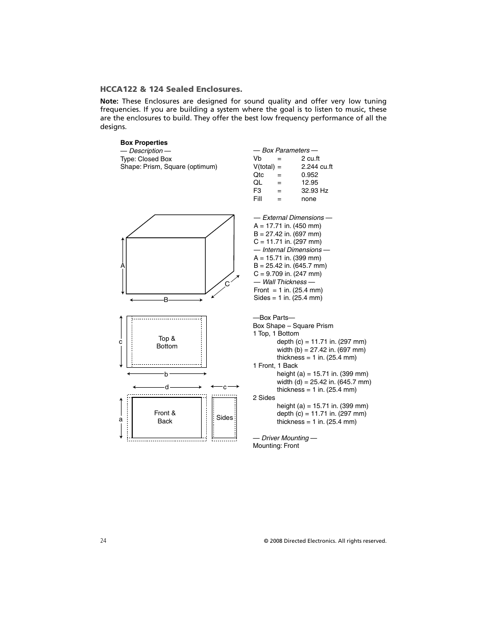 Orion Car Audio HCCA COMPETITION HCCA154 User Manual | Page 25 / 94