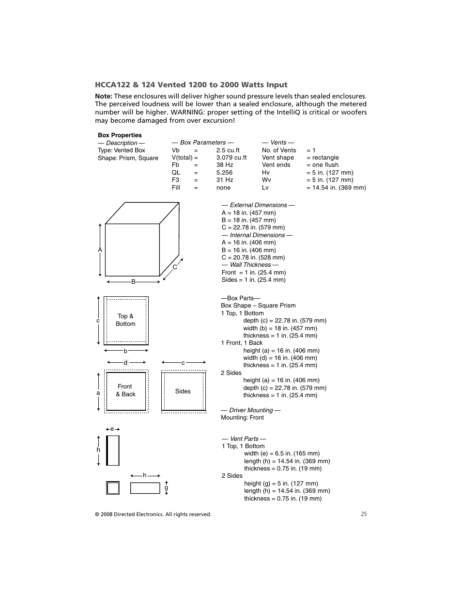 Orion Car Audio HCCA COMPETITION HCCA154 User Manual | Page 26 / 94