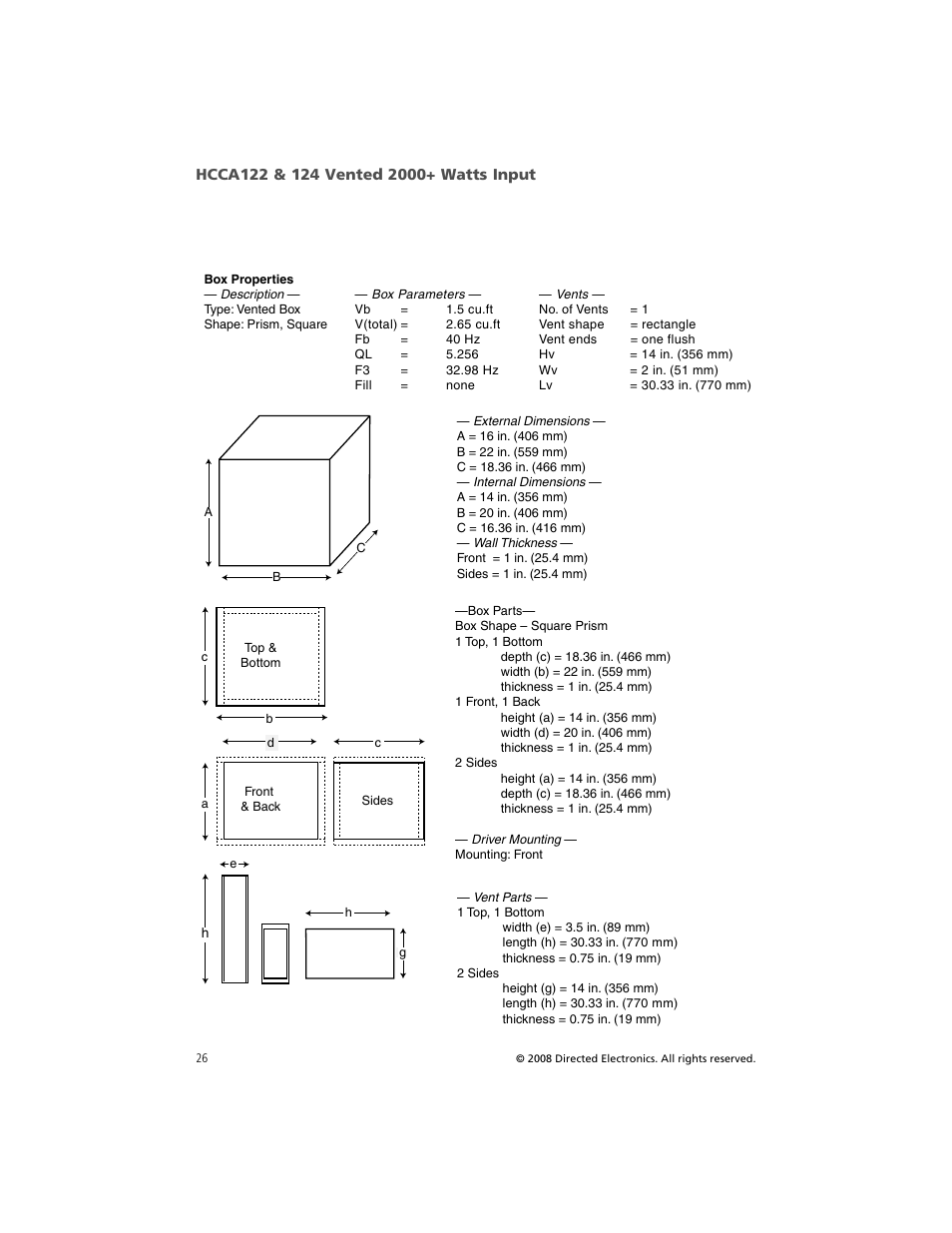 Orion Car Audio HCCA COMPETITION HCCA154 User Manual | Page 27 / 94