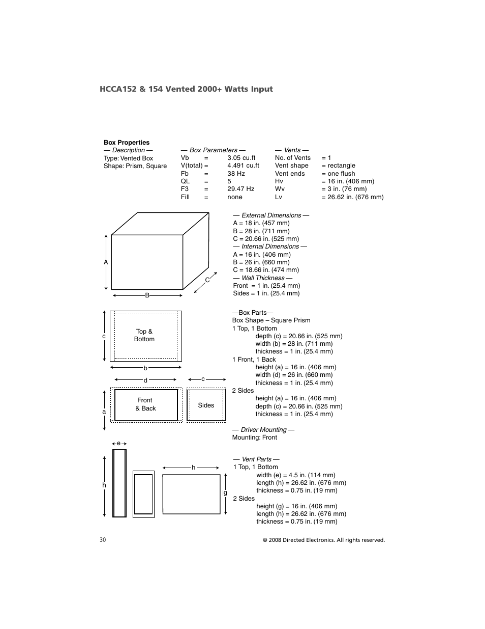 Orion Car Audio HCCA COMPETITION HCCA154 User Manual | Page 31 / 94