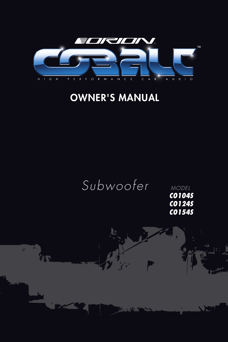 Orion Car Audio Cobalt CO154S User Manual | 52 pages