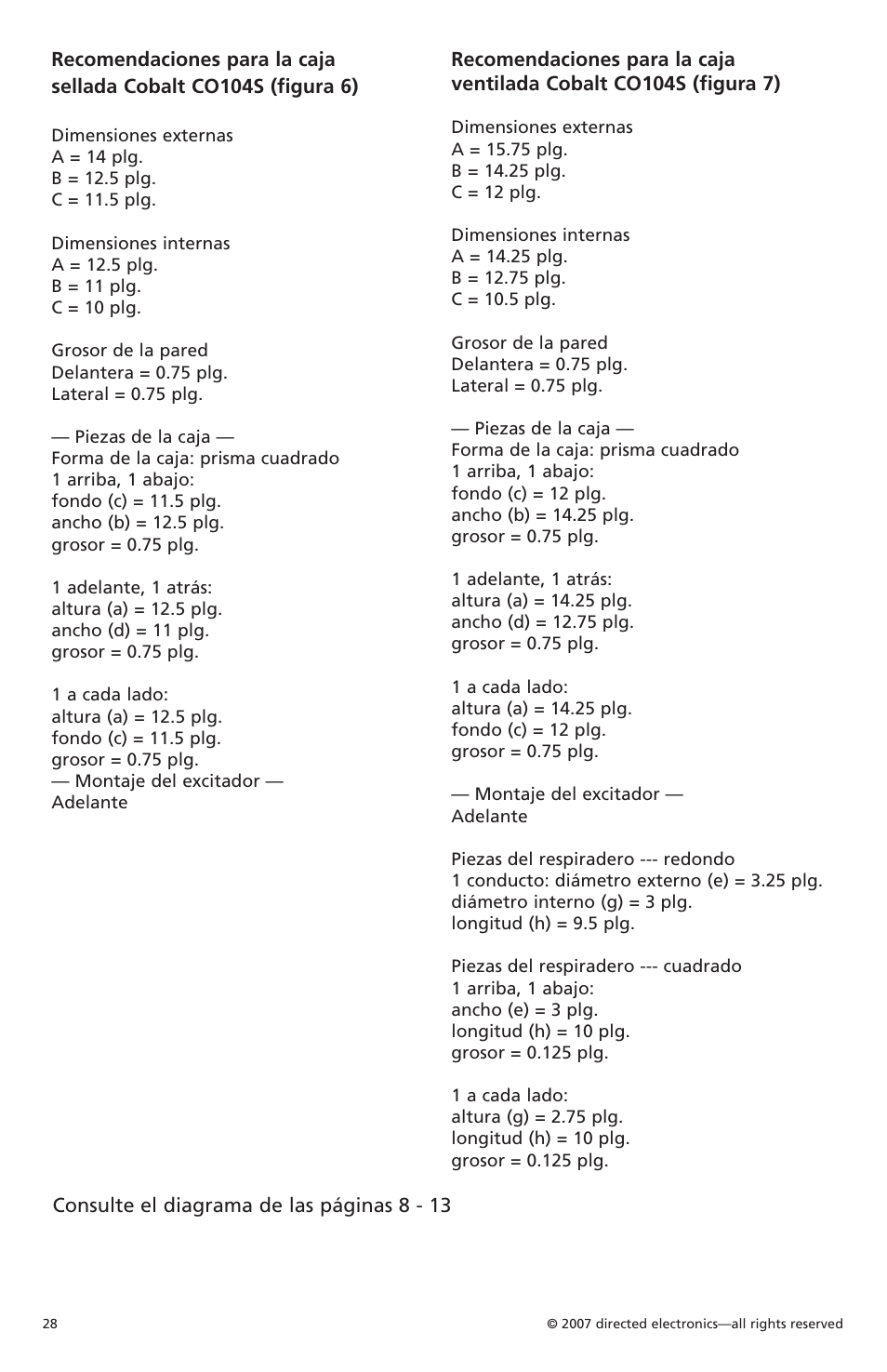 Orion Car Audio Cobalt CO154S User Manual | Page 27 / 52