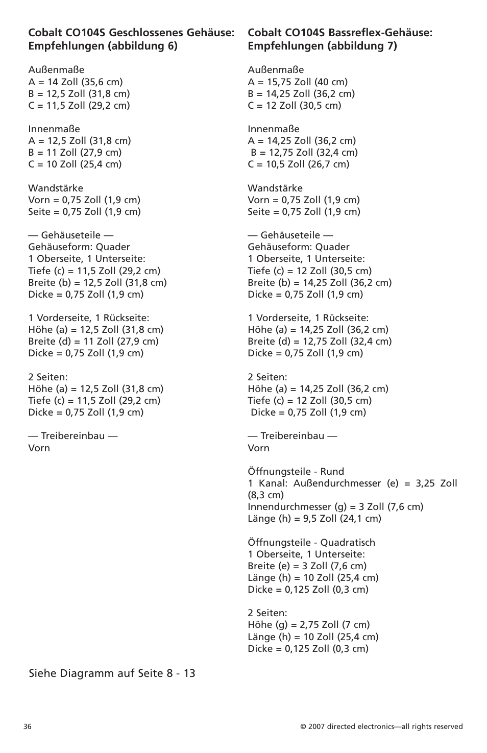 Orion Car Audio Cobalt CO154S User Manual | Page 34 / 52