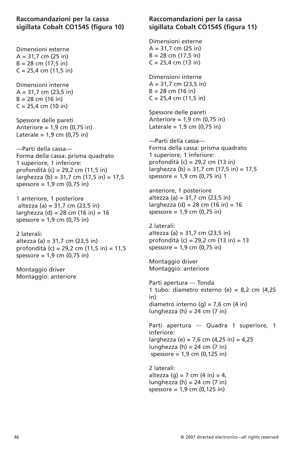 Orion Car Audio Cobalt CO154S User Manual | Page 43 / 52