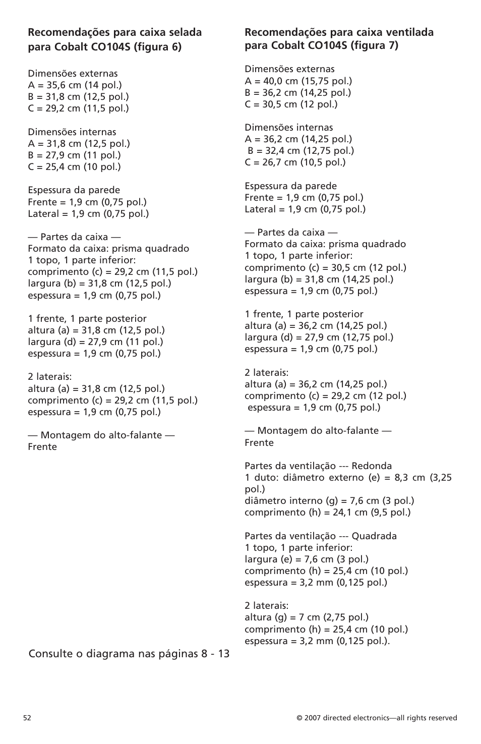 Orion Car Audio Cobalt CO154S User Manual | Page 48 / 52